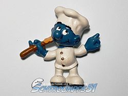 Clip plastique Wallace Berrie_wallace_Schtroumpf_clip_wallace_schtroumpf_cuisinier(1a).jpg