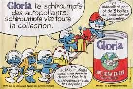 Image de la série : Schtroumpf Publicitaire : Gloria