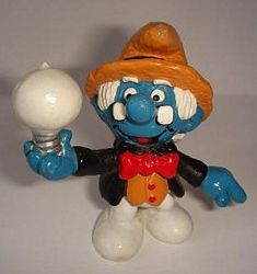 N° 2.0504 : Le Schtroumpf Thomas Edison_1984_historiques_Schtroumpf_fig_speciales_20504.jpg